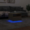 Salontafel Met Led-Verlichting 50X49X40 Cm Kleurig