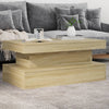 Salontafel Met Led-Verlichting 50X50X40 Cm