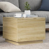 Salontafel Met Led-Verlichting 90X50X40 Cm Kleurig
