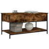 Salontafel 100X50X50 Cm Bewerkt Hout En Metaal