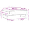 Salontafel 100X50X35 Cm Bewerkt Hout En Metaal