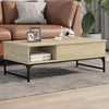 Salontafel 100X50X35 Cm Bewerkt Hout En Metaal