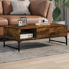 Salontafel 100X50X35 Cm Bewerkt Hout En Metaal