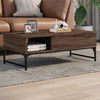 Salontafel 100X50X35 Cm Bewerkt Hout En Metaal