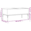 Salontafel 100X50X45 Cm Bewerkt Hout En Metaal