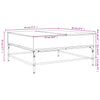 Salontafel 95X95X45 Cm Bewerkt Hout En Metaal