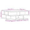 Salontafel 70X70X29 Cm Bewerkt Hout