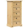 Nachtkastje Corona 53X39X103 Cm Massief Grenenhout