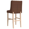 Barstoelen 2 St Massief Rubberhout En Stof