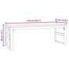 Salontafel 110X35X38 Cm Massief Teakhout