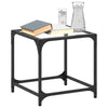 Salontafel Met Zwart Glazen Blad Staal