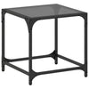Salontafel Met Zwart Glazen Blad Staal
