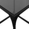 Salontafel Met Zwart Glazen Blad Staal