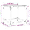 Salontafel Met Zwart Glazen Blad Staal