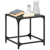 Salontafel Met Zwart Glazen Blad Staal