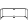 Salontafel Met Transparant Glazen Blad 98,5X50X40 Cm Staal