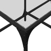 Salontafel Met Transparant Glazen Blad 98,5X50X40 Cm Staal