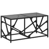 Salontafel Met Glazen Blad 78,5X40X41 Cm Staal