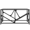 Salontafel Met Glazen Blad 78,5X40X41 Cm Staal
