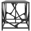 Salontafel Met Glazen Blad 78,5X40X41 Cm Staal