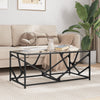 Salontafel Met Glazen Blad 98,5X50X41 Cm Staal