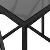 Salontafel Met Glazen Blad 98,5X50X41 Cm Staal