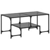 Salontafel Met Glazen Blad 98,5X50X45 Cm Staal