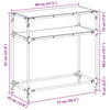 Wandtafel Met Glazen Blad Staal