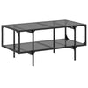 Salontafel Met Glazen Blad 98,5X50X45 Cm Staal