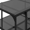 Salontafel Met Glazen Blad 98,5X50X45 Cm Staal