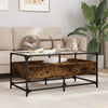 Salontafel Met Glazen Blad 98,5X50X45 Cm Staal