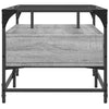 Salontafel Met Glazen Blad 98,5X50X45 Cm Staal