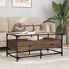 Salontafel Met Glazen Blad 98,5X50X45 Cm Staal