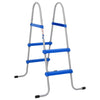 Zwembadladder Voor Bovengronds Zwembad 84 Cm Staal En Kunststof Natuurlijk Douglashout