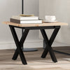 Salontafel 90X40X45,5 Cm Grenenhout En Staal