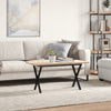 Salontafel 90X40X45,5 Cm Grenenhout En Staal