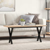 Salontafel 90X40X45,5 Cm Grenenhout En Staal