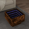 Bijzettafel Met Led Bewerkt Hout