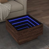 Bijzettafel Met Led Bewerkt Hout