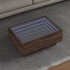 Bijzettafel Met Led Bewerkt Hout