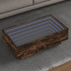 Bijzettafel Met Led Bewerkt Hout