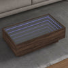 Bijzettafel Met Led Bewerkt Hout