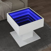 Salontafel Met Led 50X50X45 Cm Bewerkt Hout Kleurig