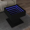 Salontafel Met Led 50X50X45 Cm Bewerkt Hout Kleurig