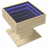 Salontafel Met Led 50X50X45 Cm Bewerkt Hout Kleurig