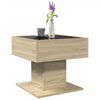 Salontafel Met Led 50X50X45 Cm Bewerkt Hout Kleurig