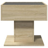 Salontafel Met Led 50X50X45 Cm Bewerkt Hout Kleurig