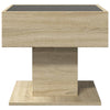 Salontafel Met Led 50X50X45 Cm Bewerkt Hout Kleurig