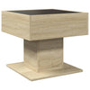 Salontafel Met Led 50X50X45 Cm Bewerkt Hout Kleurig