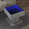 Salontafel Met Led 50X50X45 Cm Bewerkt Hout Kleurig